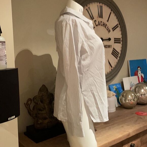 Dorothee Schumacher XL striped blouse with tie up neck - Picture 4 of 11